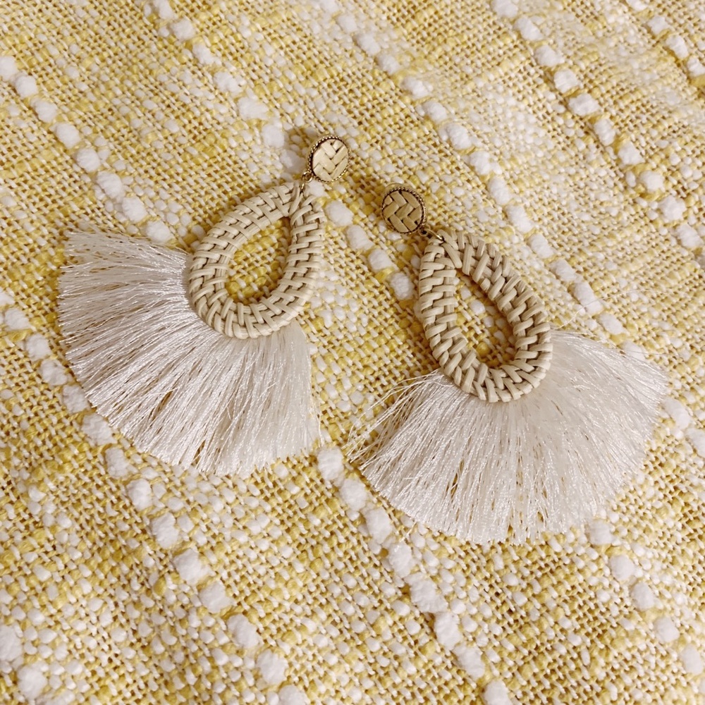 Nordstrom Woven Earrings with Tassel